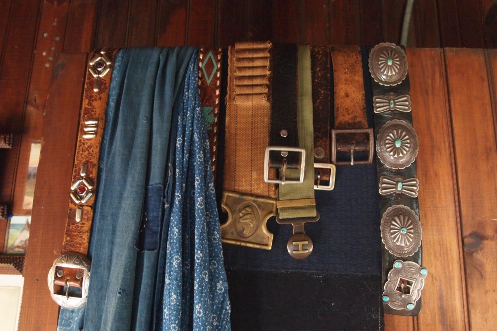 Vintage Belts Overa Door at Seaweed's Beach House 