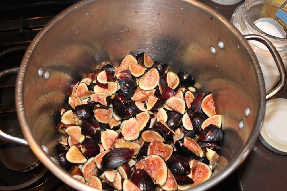 8 Pounds of Diced Figs in the Stock Pot