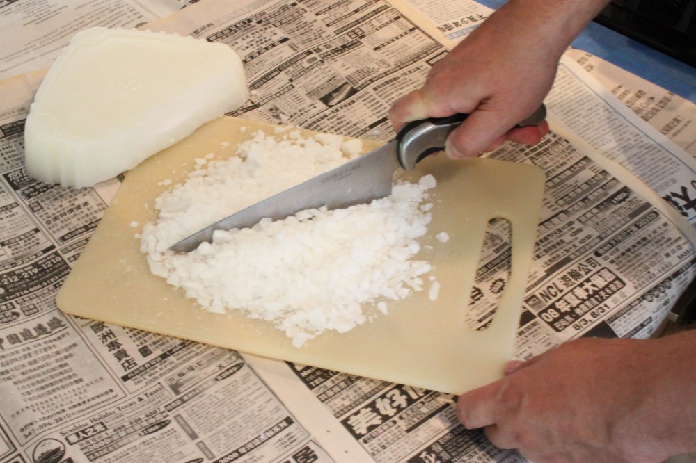 Dice the Wax as Finely as Possible