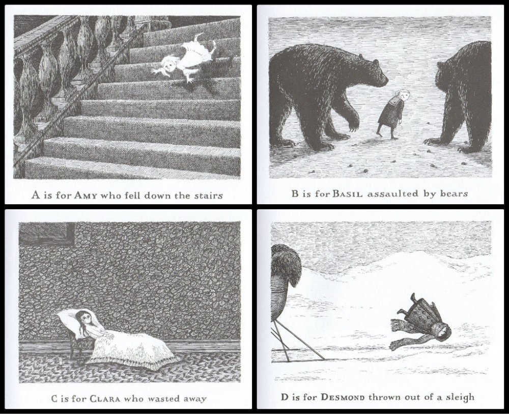 Edward Gorey Gashlycrumb Tinies Collage