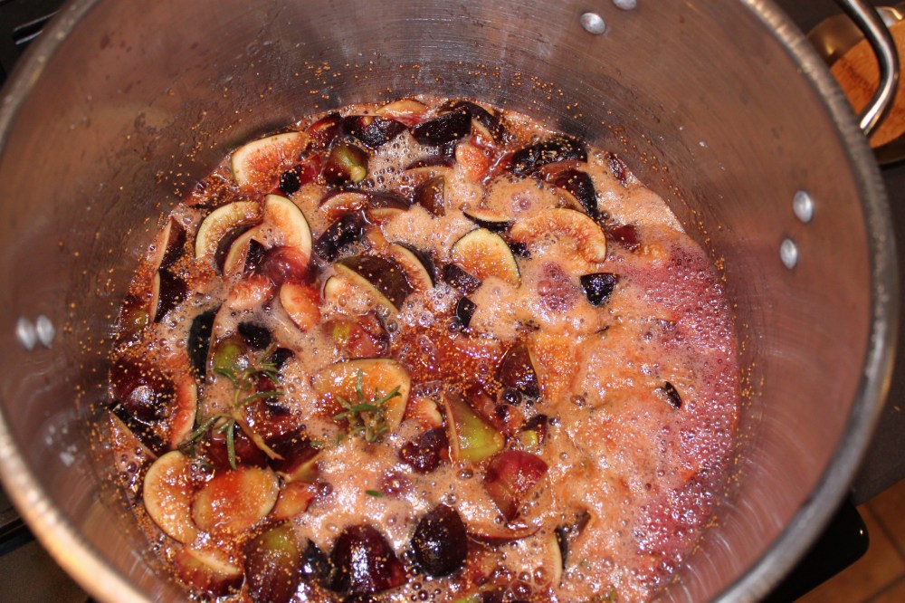 Fig Jam Starting to Boil