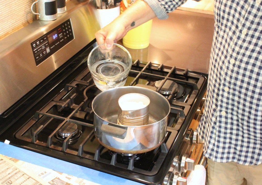 Fill the Pan with About 3 Inches of Water