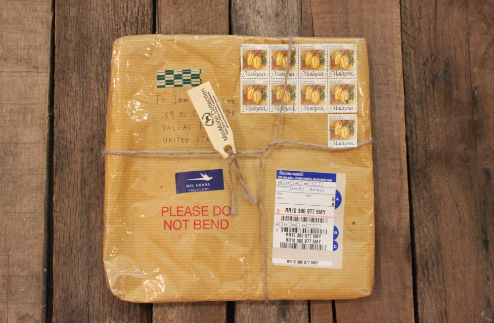 Packaging from Etsy Swiss Flag Pillow