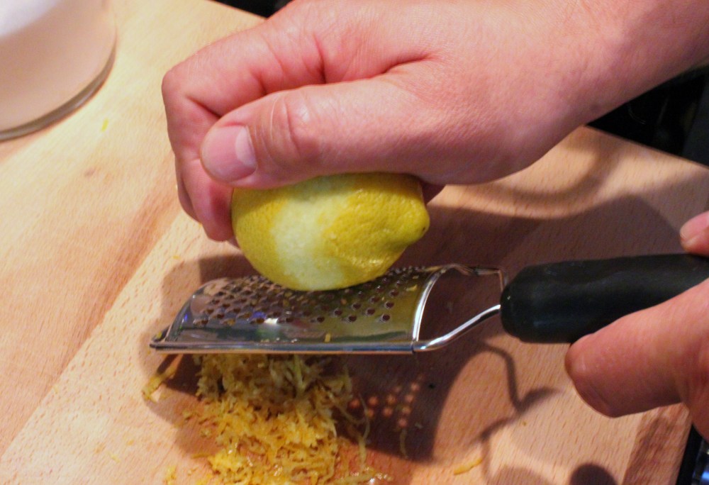 Zesting a Lemon