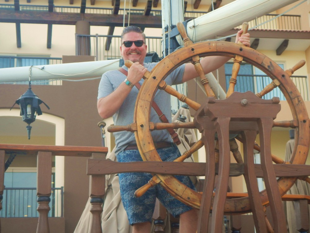 James with the Pirate Wheel in Cabo