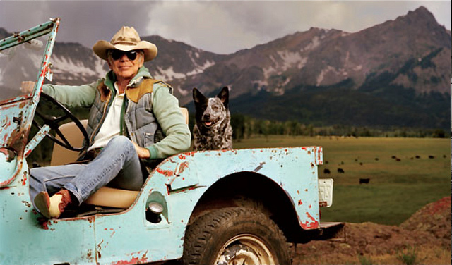 Ralph Lauren in Blue Jeep by Bruce Webber