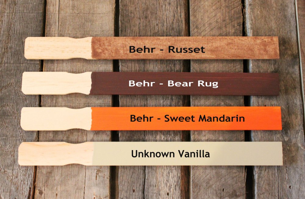 The Cavender House Colors on Paint Sticks