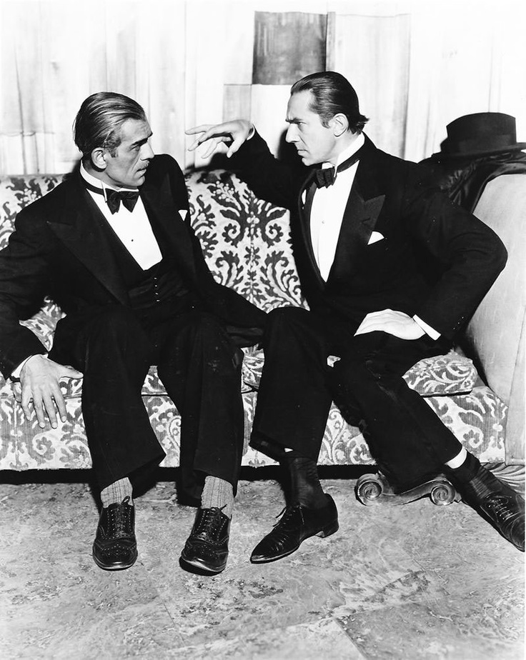 Boris Karloff and Bela Lugosi