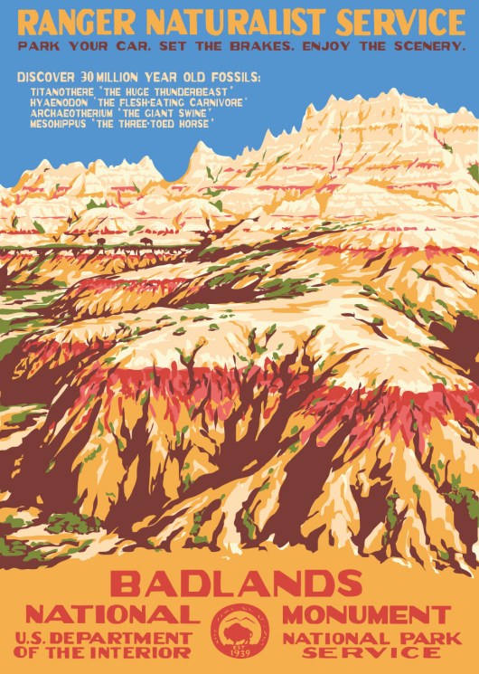 Badlands NAtional Park Poster by Ranger Doug