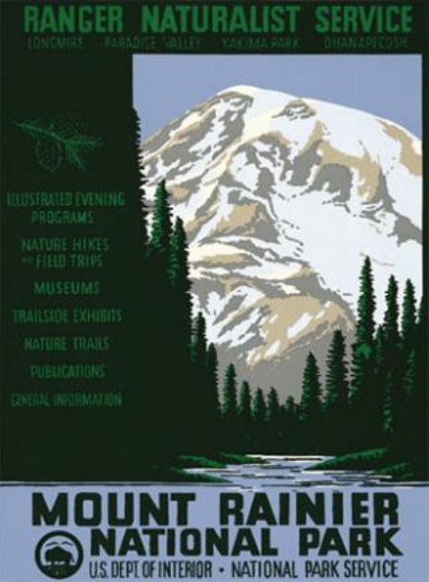 Mount Rainier National Park Poster