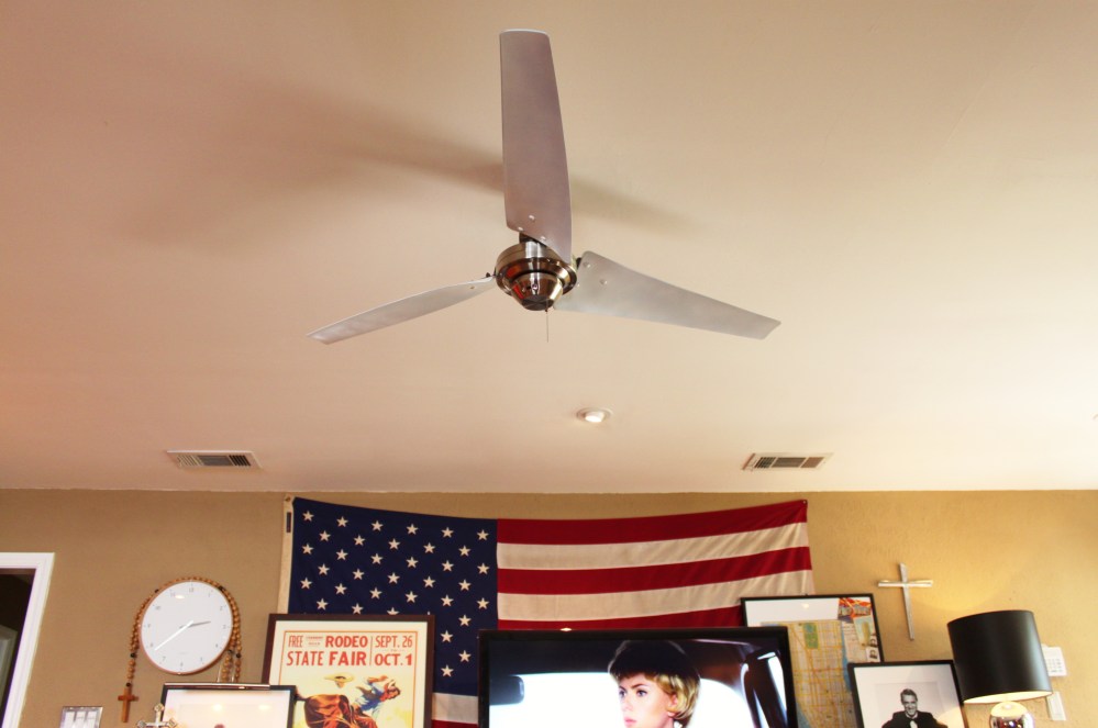 New Industrial Ceiling Fan in the Den
