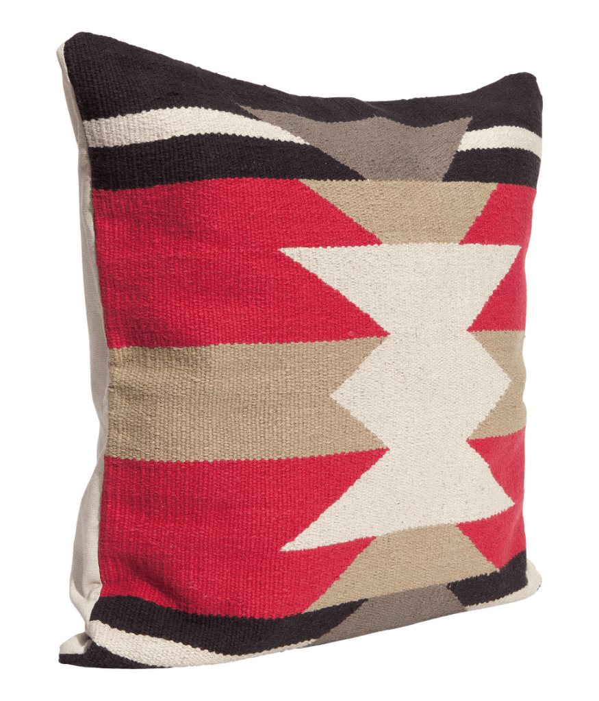 Red and Black Navajo Pillow Cover