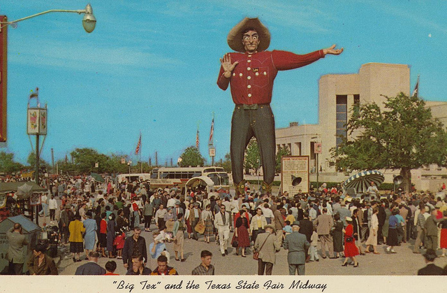 Vintage Big Tex Postcard - State Fair of Texas