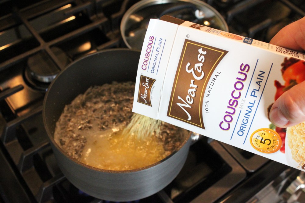 Add the Dry Couscous to Boiling Water