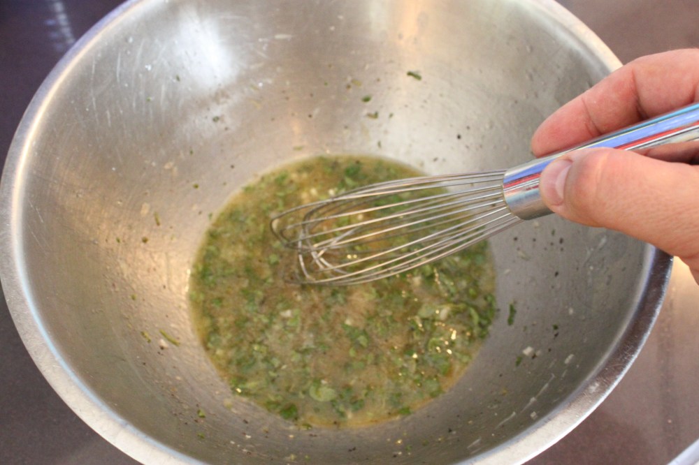 Finished Vinaigrette for Mediterranean Salad