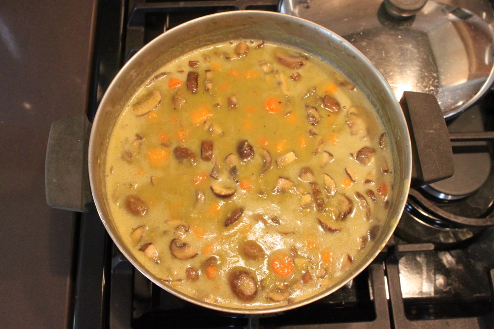 Pea Soup After Simmering for About 10 Minutes