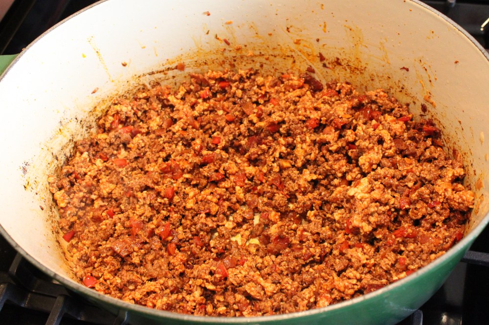 The Browned Meats are Ready for the Beer and Canned Veggies