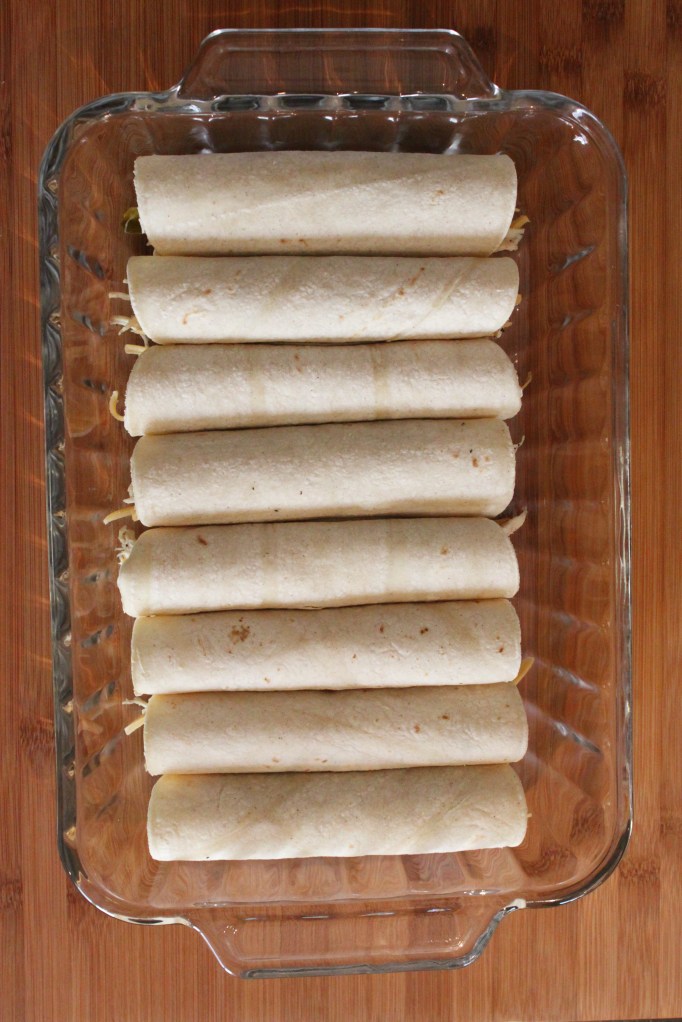 White Corn Tortillas and Filling all Lined up Like Little Soldiers
