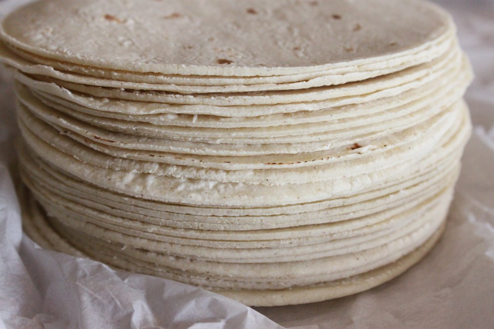 White Corn Tortillas from the Mexican Grocery Store