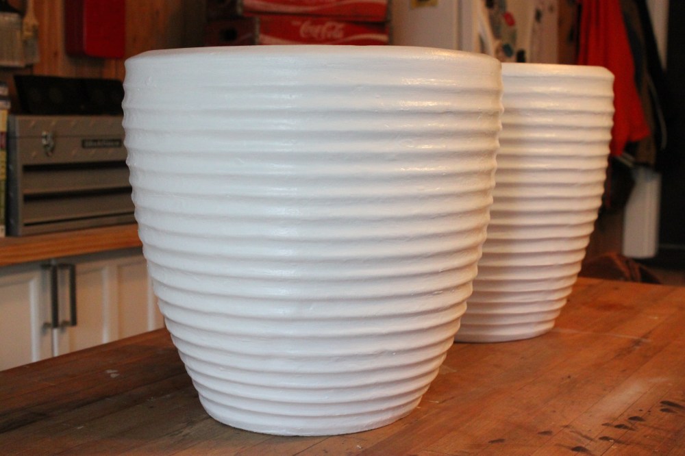 Painted and Primed Terracotta Pots