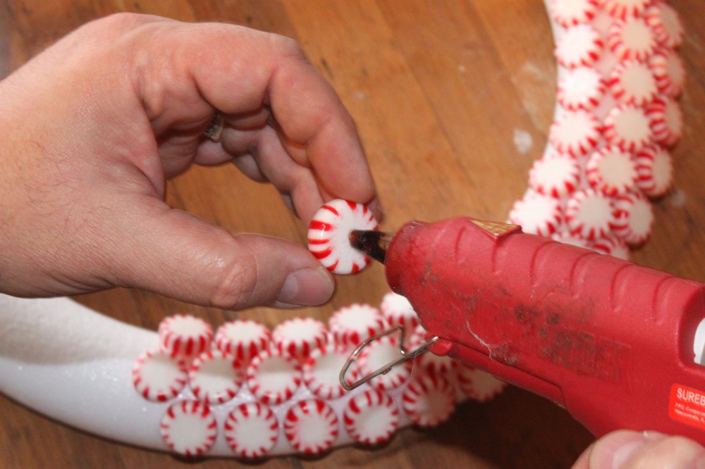 Add a Dab of Hot Glue to Each Mint