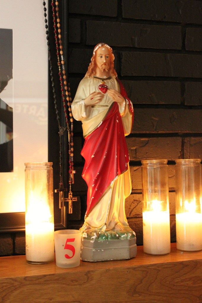 Christ on the Cavender Mantel