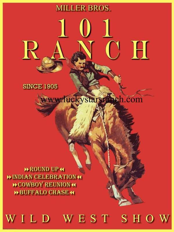 101 Ranch Wild West Show Poster @ Lucky Stars Ranch