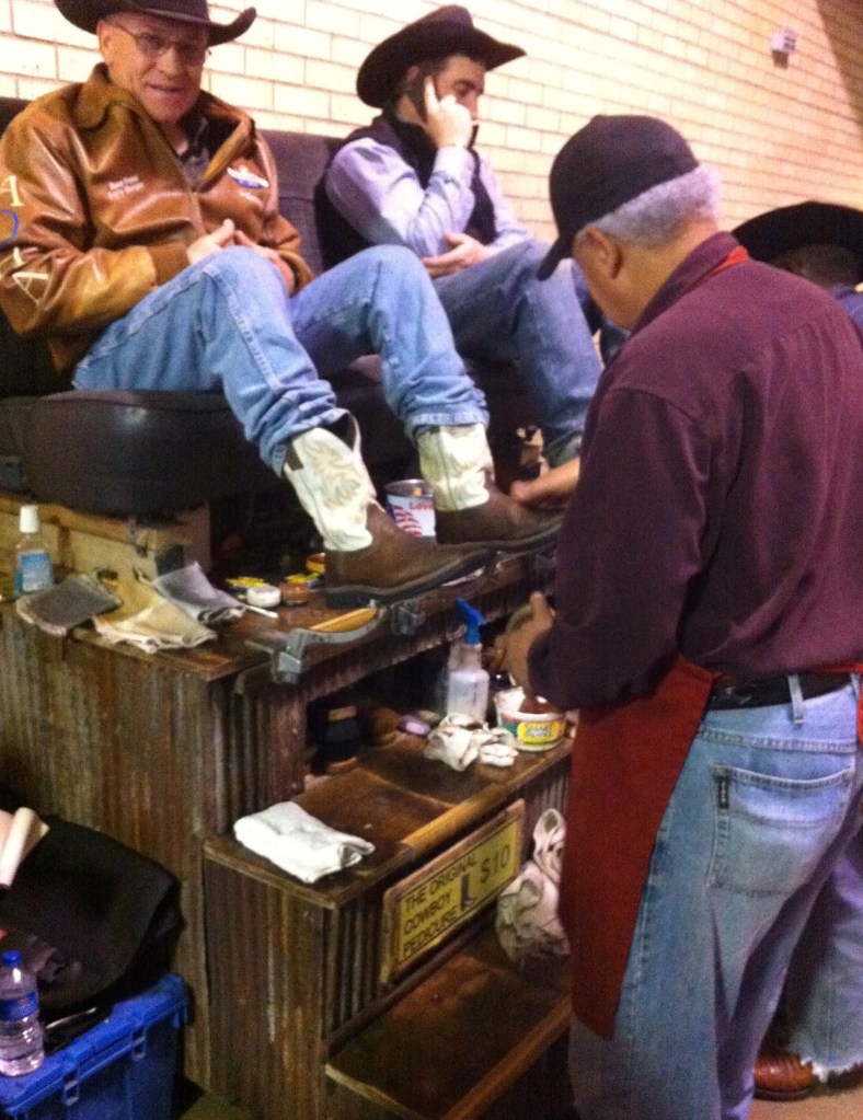 Boot Shine at the Ft Worth Stock Show