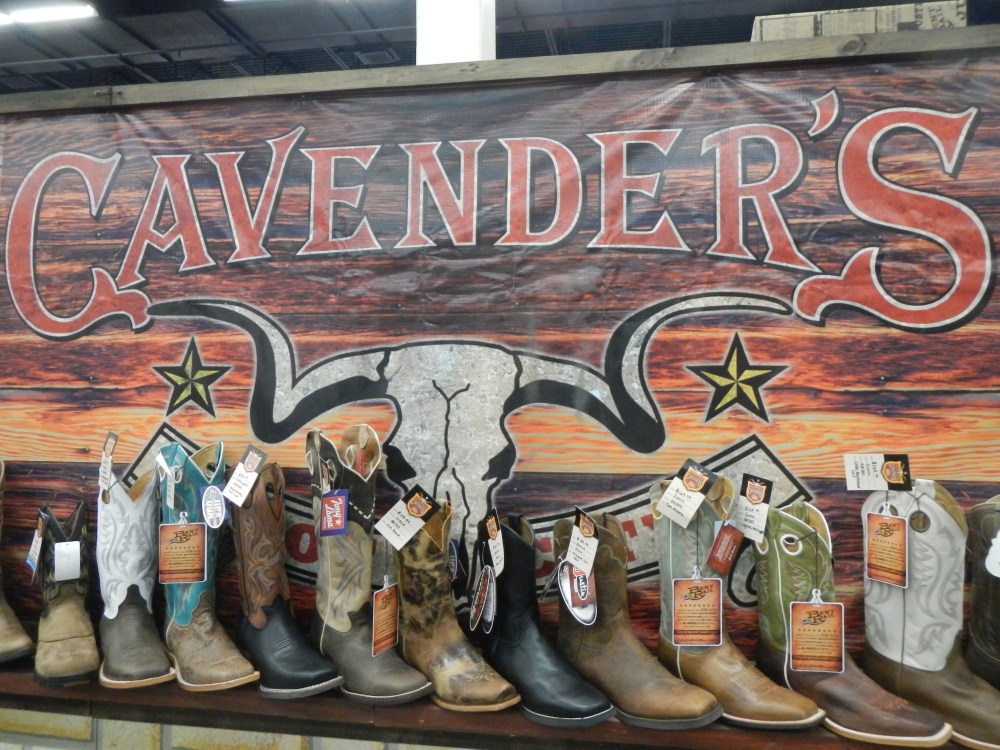 Cavender's Boot at the Ft Worth Stock Show