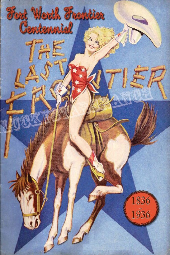 Fort Worth Frontier Centenial Poster @ Lucky Stars Ranch