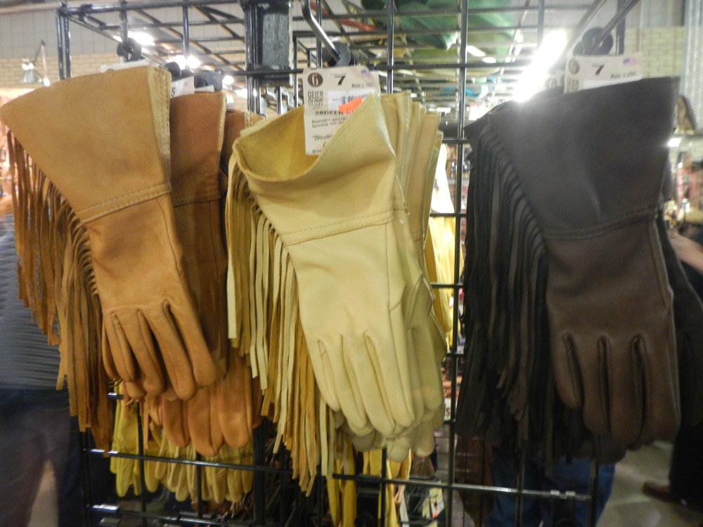 Fringed Gloves at the Ft Worth Stock Show