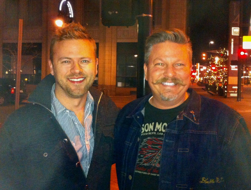 James with Matt Muenster on a Denver Street Corner