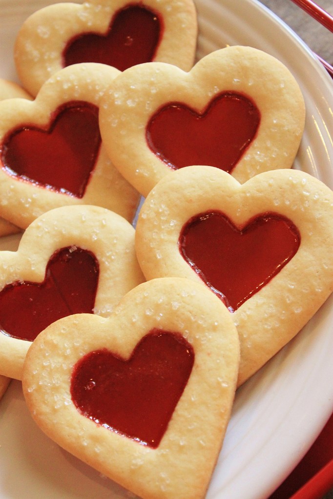Stained Glass Heart Cookies from the Cavender Diary