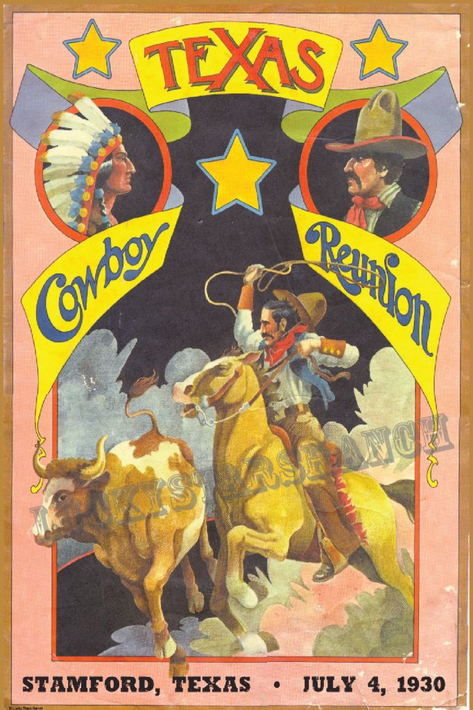 Texas Cowboy Reunion Poster @ Lucky Stars Ranch