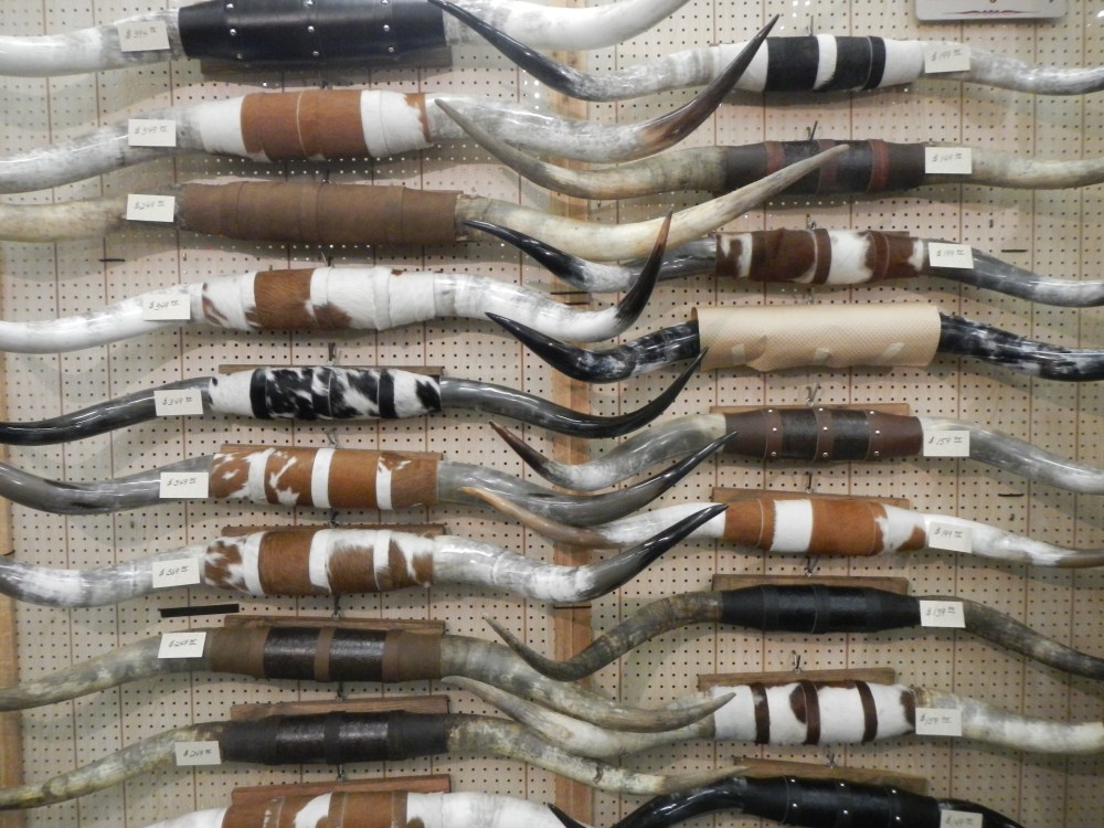 Wall of Longhorn Horns