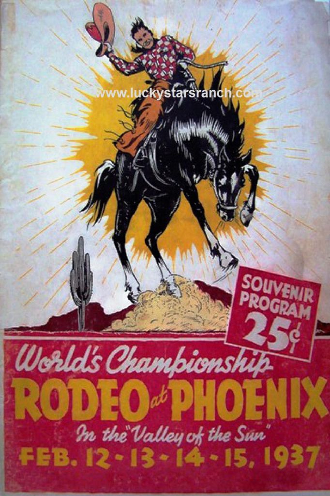 World Championship Rodeo at Phoenix Poster @ Lucky Stars Ranch