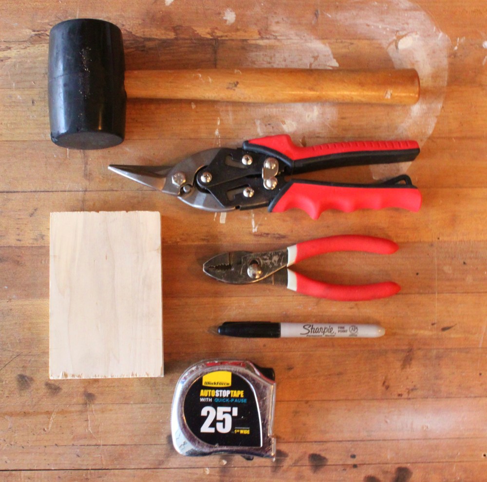 All the Tools for Making a License Plate Box