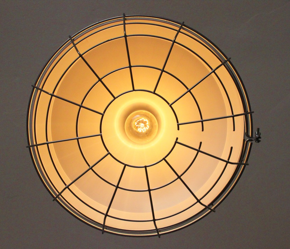 Looking Straight up at the Factory Pendant with Safety Cage