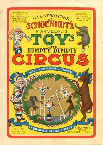 Schoenhut's Marvelous Toys the Humpty Dumpty Circus