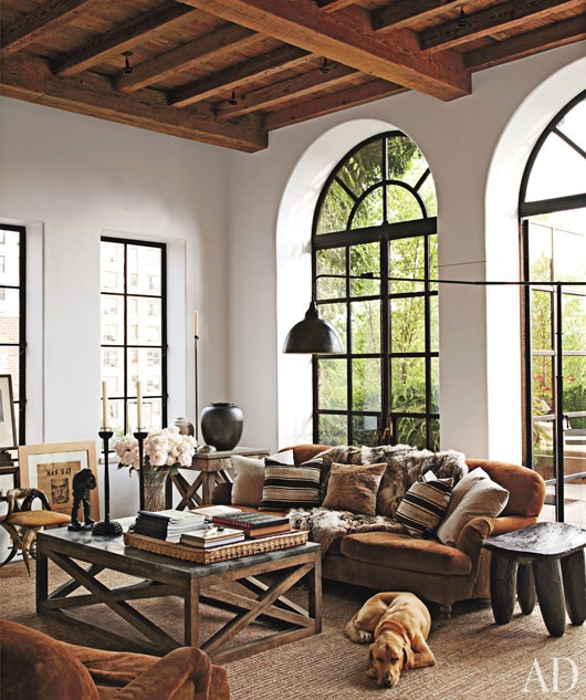 Living Room Sofa in Goldfarb/Paredes East Village Penthouse