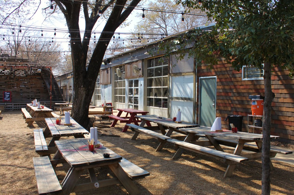 The Beer Garden at the Foundry in Oak Cliff
