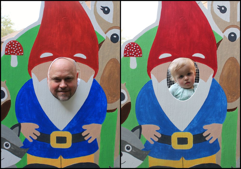 Jamie and Teagan Gnome Collage