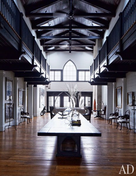 John Mellencamp's South Carolina House Living Hall
