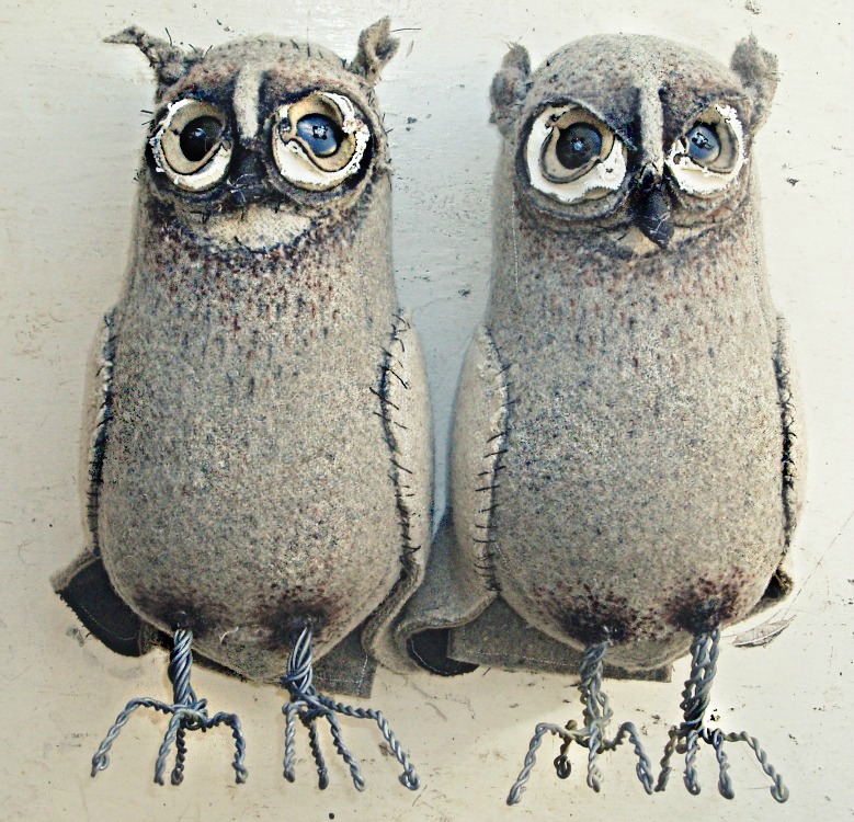 Soft Sculpture Owls by Mister Finch