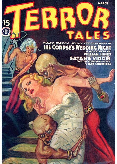 Terror Tales Corpse Wedding Night Pulp Novel