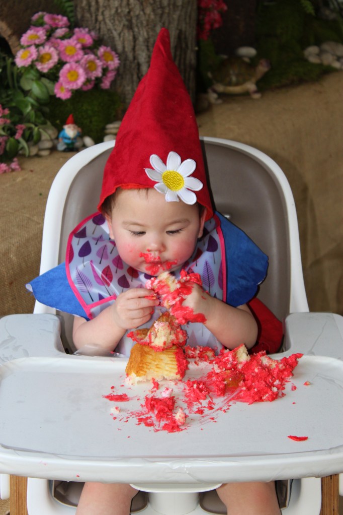 The Birthday Girl Discovers Cake for the First Time