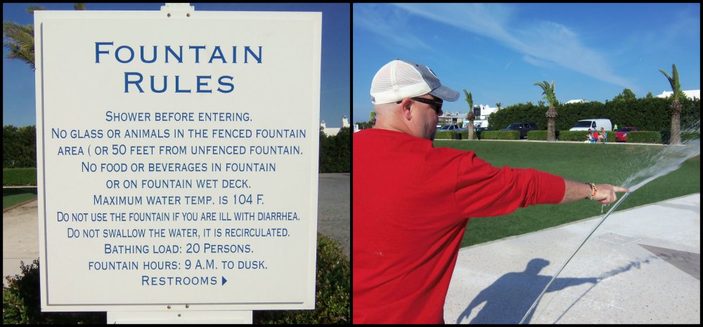 Jamie and the Alys Beach Fountain Rules Collage