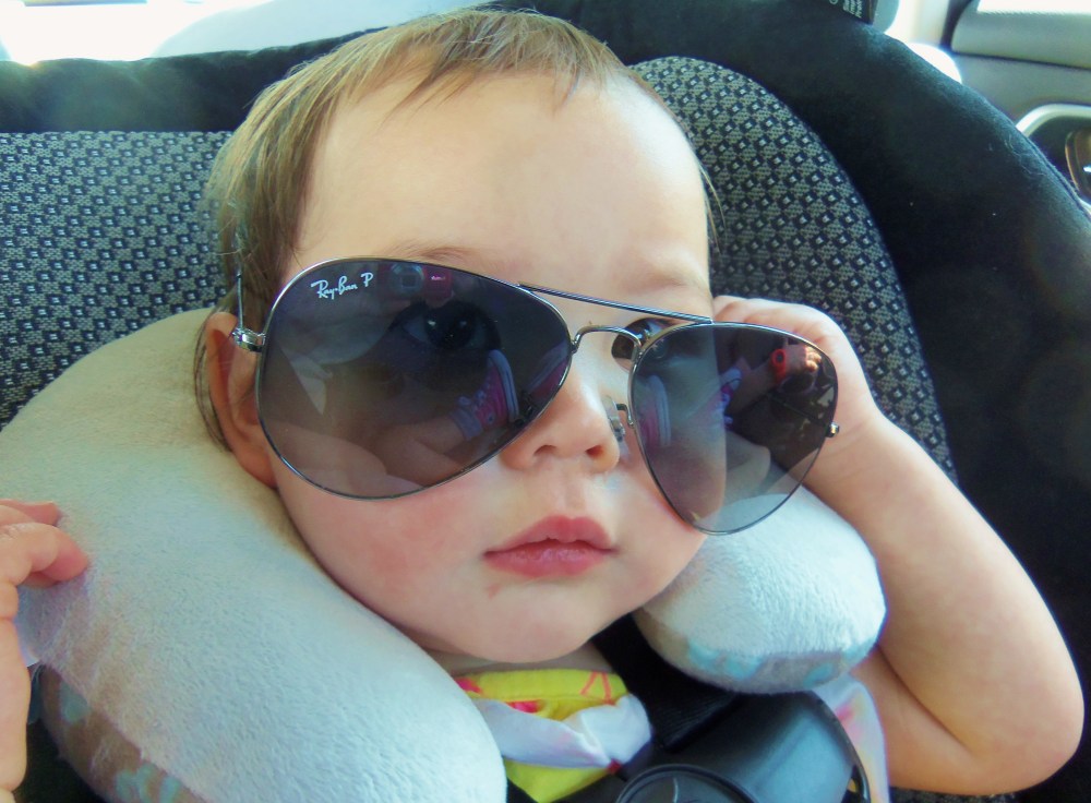 Madeleine Styling in her Gunkle's Raybans