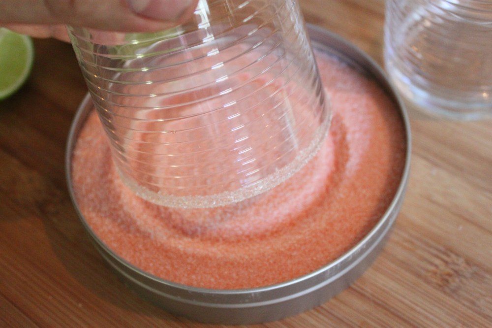 Rub the Rim with a Lime and Drop in Pink Margarita Salt