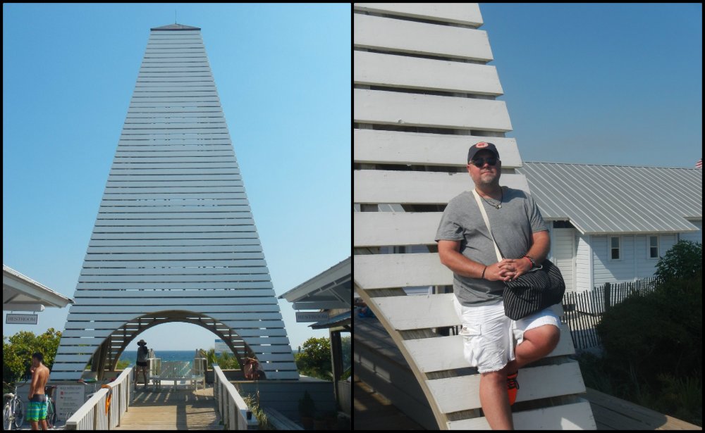 Seaside Beach Entrance Pyramid Collage